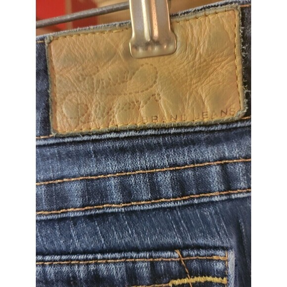 True Religion Unisex Size 27/29.5 Joey Big T Low Rise Boot Flare Jeans USA Made - Picture 8 of 10
